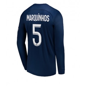 Paris Saint-Germain Marquinhos #5 Hemmatröja 2022-23 Långärmad